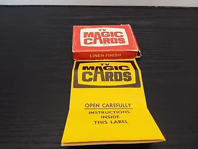 VTG 1970 Marshall Brodien TV MAGIC CARDS! Original Box & Instructions ( TUB 2 ) • $7.49