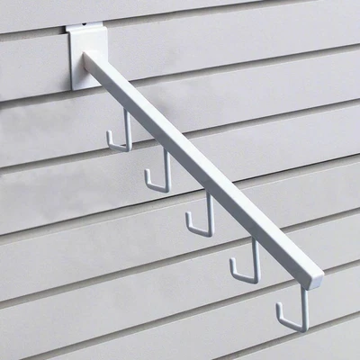 $24 • Buy Slatwall Waterfall Faceout Arm White 5 Hooks