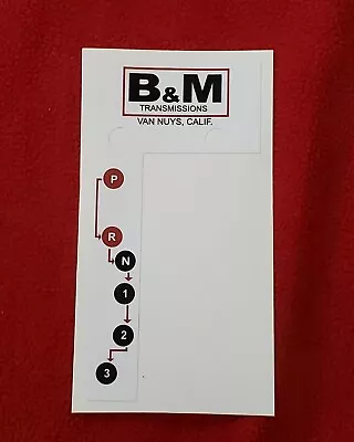 B&M 60 Series Shifter Gasser Decal • $14