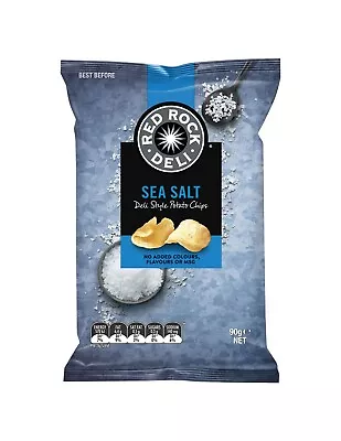 Red Rock Chip Sea Salt 90g X 12 • $31.95