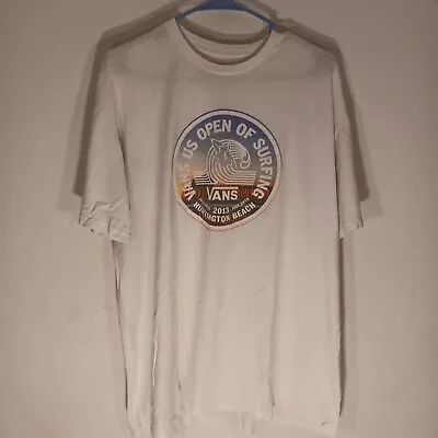 VANS 2013 US OPEN Surfing Huntington Beach Graphic T Shirt Size XL • $14.95