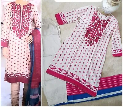 Pakistani  Linen  Shalwar Kameez Stitched Suit Large XL XXL Size  • £15