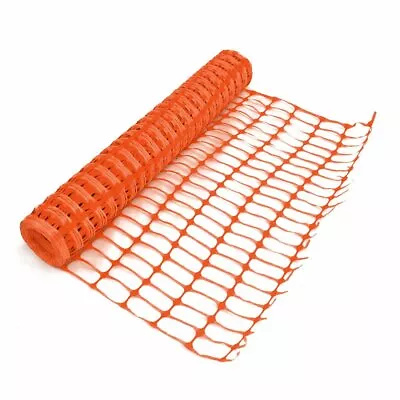 Heavy Duty Orange Safety Barrier Mesh Fencing 1mtr X 25mtr • £12.99