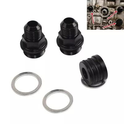 Block Plug Breather Fittings Catch Can M28 To 10AN Parts Fit For Honda B16 B18C • $30.95