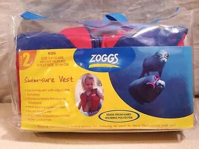 Zoggs Swim-sure Vest Size 2-4  • £10