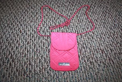 Vera Bradley Mini Crossbody Chain Purse Wallet Phone Pink Pattern EUC • $9.99