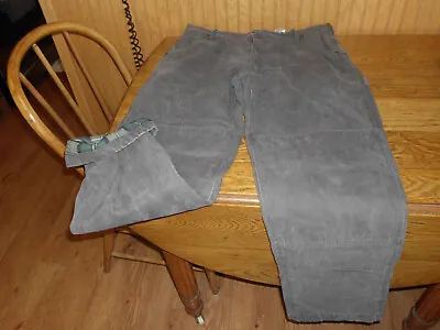 POLAR KING By KEY Flannel Lined Double Knee Carpenter Pants Mens W38 X 34 • $14.99