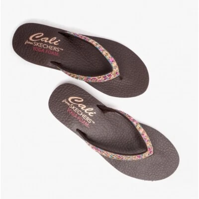 £34 • Buy Skechers 119649 MEDITATION - CLEAR WATERS Ladies Sandals Chocolate/Multi