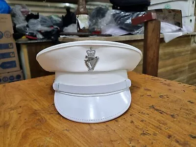 Military Marching Band White Peak Cap Peaked Hat Headgear • $59.75