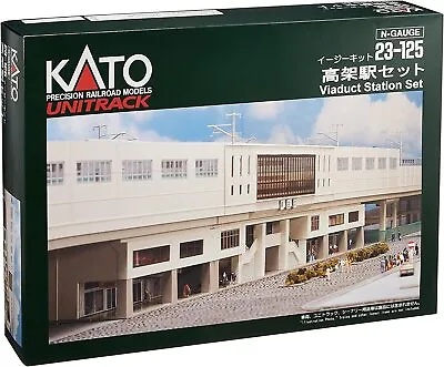 KATO 23-125 N Scale Unitrack Viaduct Station Set Double Track New Free Shipping • $87