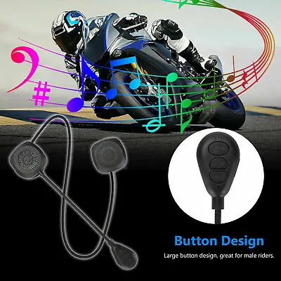 For Bluetooth Motorcycle Helmet Headset Wireless Headphone Speaker Hands-Free • $12.74