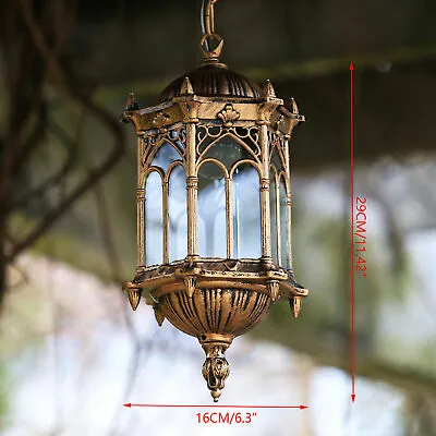 $31.38 • Buy Outdoor Ceiling Pendant Light Fixture For Porch Hanging Lantern Light Exterior