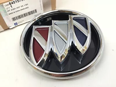 2018-2021 Buick Enclave Front Grille Chrome Black Tri Shield Emblem New OEM • $49.44