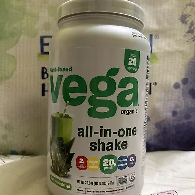 Vega Organic All In One Shake Unsweetened 26.9 Oz Exp. 08/05/24 • $48.50