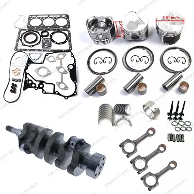 D902 D902EBH Engine Rebuild Kit & Crankshaft & Conrod For Kubota RTV-900 Tractor • $271.58