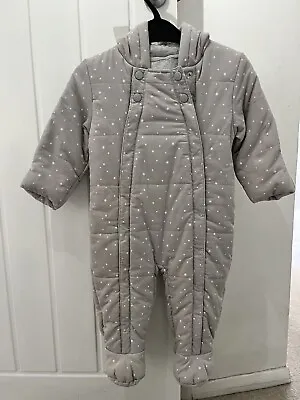 M&S Baby Snowsuit 9-12 Months BNWT • £15