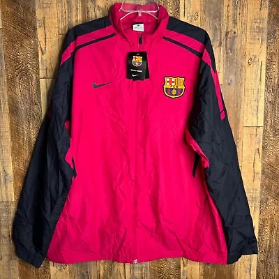 Fc Barcelona Football Pink Jacket Nike Men Size Xl Nwt • $59.99