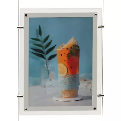 3PCS A3 Clear Acrylic Wall Mount Advertising Display Picture Frame 19*14.3  • $141.55