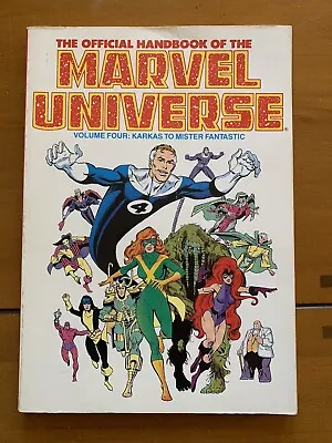The Official Handbook Of The Marvel Universe Volume Four - Vintage 1989 VGC • £9.99
