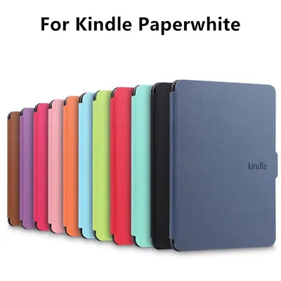 £7.56 • Buy Smart Magnetic Wake/Sleep Amazon Kindle Paperwhite 1 2 3 4 Case PU Leather Cover