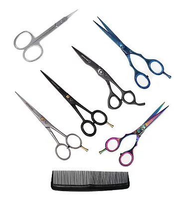 £1.99 • Buy Hair Cutting Scissors Shears For Hair Mustache Beard Men Women Kids Barber Salon