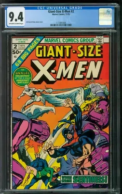 Giant Size X Men 2 CGC 9.4 Gil Kane Art 11/1975 • $299.99