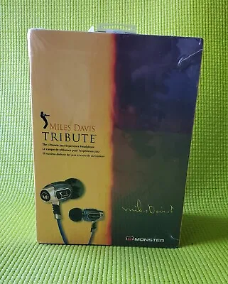 Monster Cable Miles Davis Tribute Earphones. SEALED • $460