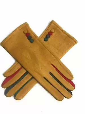 £5.95 • Buy Ladies Gloves Multi Colours Touch Screen Fleece Gloves Winter Warm Soft Lined