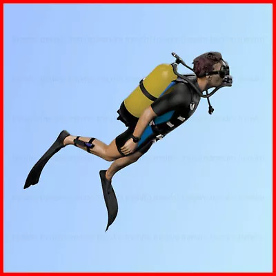 £13.16 • Buy 1/35 Resin Figure Model Kit Recreational SCUBA DIVER WWII Unassambled Unpainted