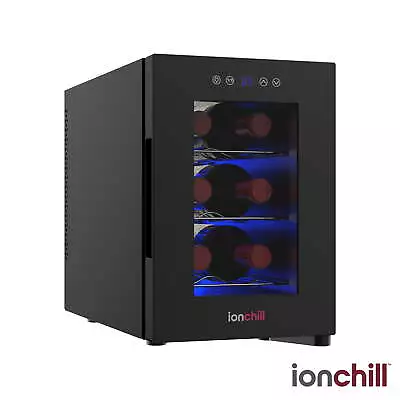Ionchill 6-Bottle Wine Cooler New Standard Door Mini Fridge With Temp. Control • $64.86