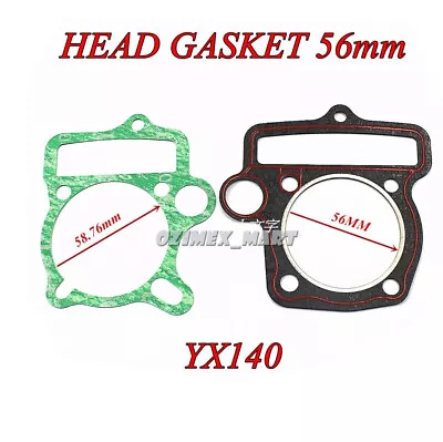 140cc YX HEAD GASKET SET Upper Rebuild Kit 56mm Ducar Pit Dirt Bike Atomik • $9.05