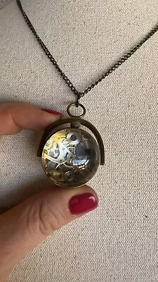 Brass Caifu Skeleton Bubble Gold Pendant Watch Chain #4 • $37.99