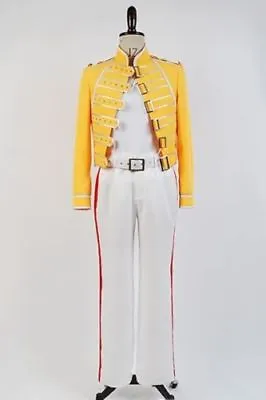 $51.96 • Buy Queen Lead Vocals Freddie Mercury Wembley On Stage Cosplay Costume Jacket #