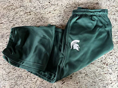 Nike Therma-Fit Mens XL Michigan State Spartans Green Drawstring Sweatpants • $49.95