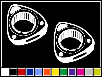 (2) ROTARY ENGINE Vinyl Decals Sticker *14 COLORS JDM Window Mazda RX7 RX8 CX • $4.69