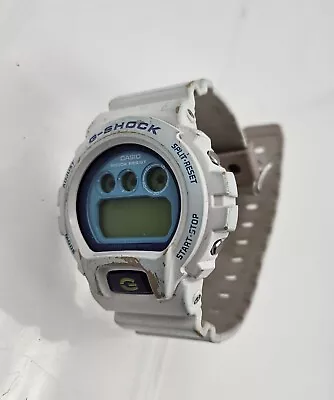 Vintage Casio G-Shock DW6900CS (1289) White/Blue Men's Watch No Tested As Is • $28.90