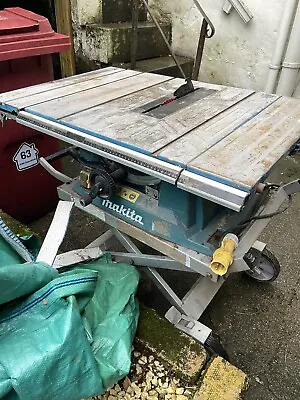 Makita Table Saw 110V GBA MLT100 With Wheeled Stand Bolton Collection • £350