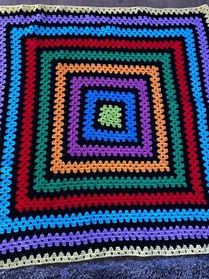 New Handmade Crochet Blanket Aprox 40 Inches Square • £13