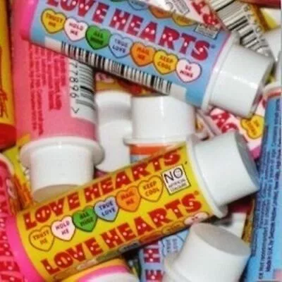 Candy Love Heart Lipsticks Vegan Wholesale Wedding Favours Valentine Sweets • £6.95