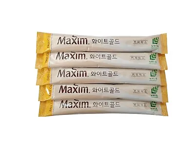 Korean Instant Coffee Mix Maxim White Gold Coffee Mix  Easy Cut 5 Or 10 Stick • $12.50