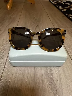 Karen Walker Tortoiseshell Sunglasses With Case • $75