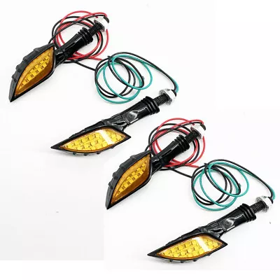 4x Motorcycle LED Turn Signal Indicators Lights For Kawasaki Vulcan 1700 Voyager • $18