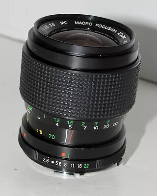 Vivitar MC 35-70mm F/2.8-3.8 Macro Walkaround Lens For Minolta MD Near Mint • $34.95