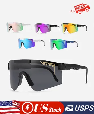 Integrated Lenses Polarized Sunglasses Wind Goggles Cycling Eyewear • $13.99