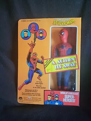 1979 Mego The Amazing Spiderman Action Figure Doll Fly Away Action NRFB • $150