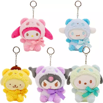 Hello Kitty Melody Cinnamoroll Kuromi Doll Keychain Kitty Cat Plush Bag Pendant • $6.57