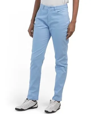 G/FORE Women's Golf Essential Vista Light Blue 5-Pockets Pants Size 0 - NWT $165 • $39.87