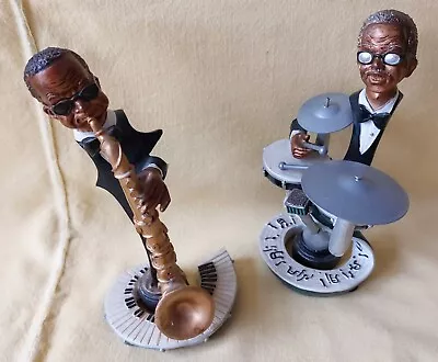 2 Highly Collectable Jazz Figurines Elegant And Detailed Design VGC • £24.95