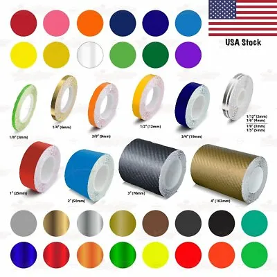 $8.45 • Buy Roll PIN STRIPE Car Model PinStriping DIY Styling Decal Line TAPE Vinyl Stickers