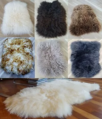 100% GENUINE SHEEPSKIN Chair Motorcycle Seat COVER Pet Bed Dog Cat Mat Delicate • $21.10